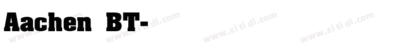 Aachen BT字体转换
